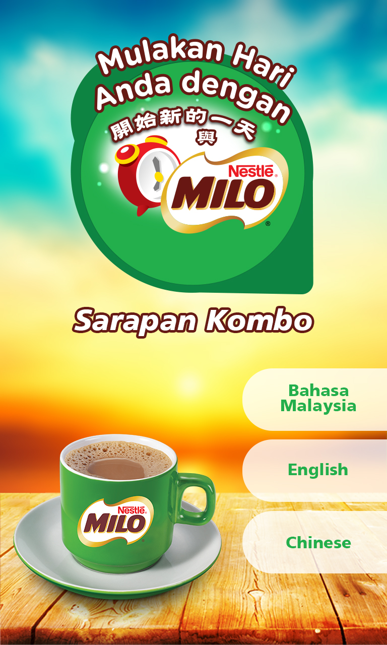 MILO Breakfast & MILO 3in1 Stezon Liew Digital Designer Malaysia